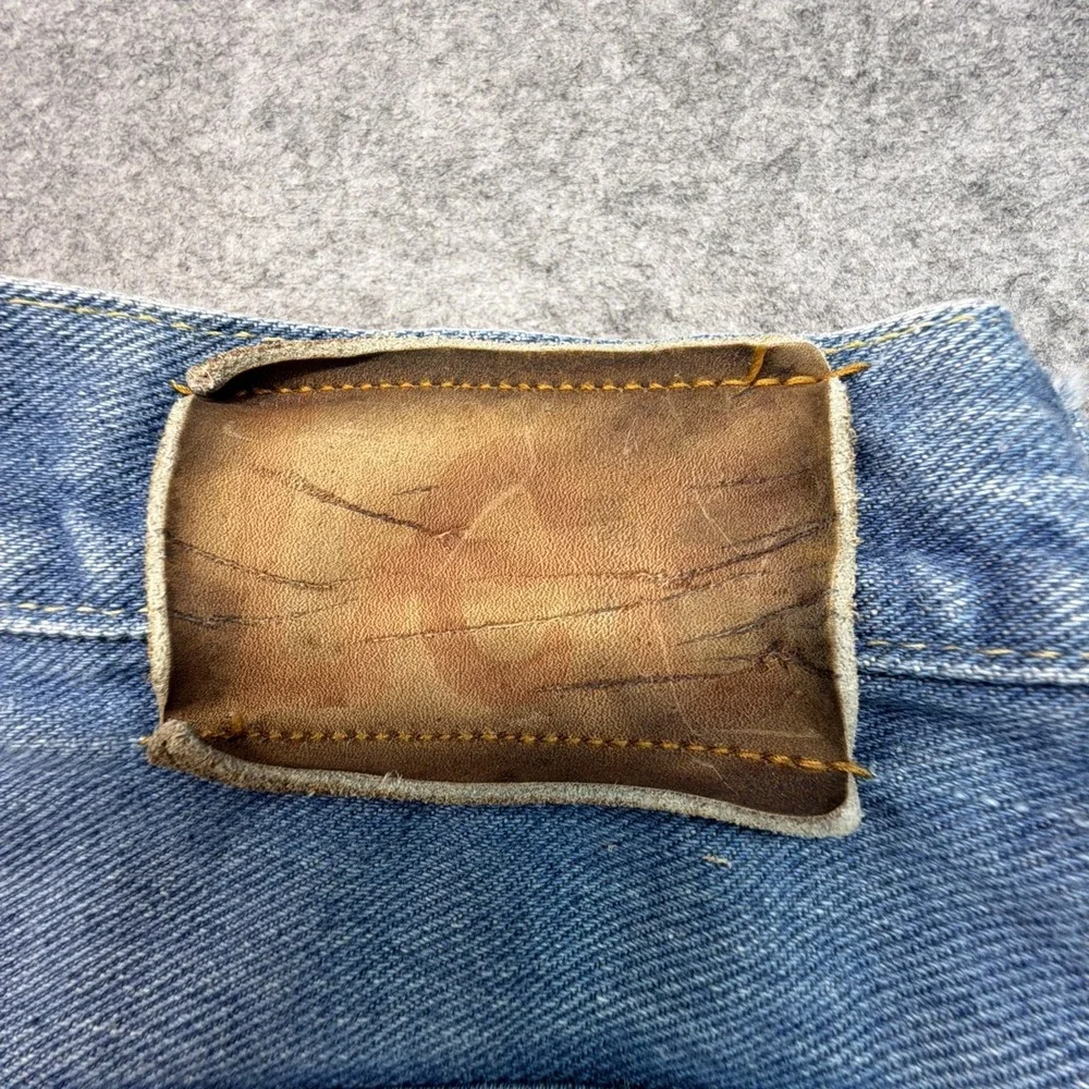 Vintage 70s Lee Bell Bottoms Flared Denim Mens Size 37x28 Talon 42